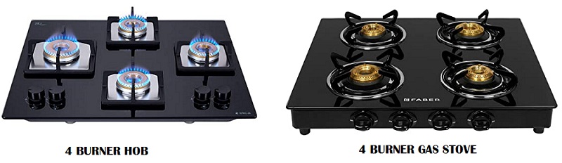 Difference between Hob vs Stove