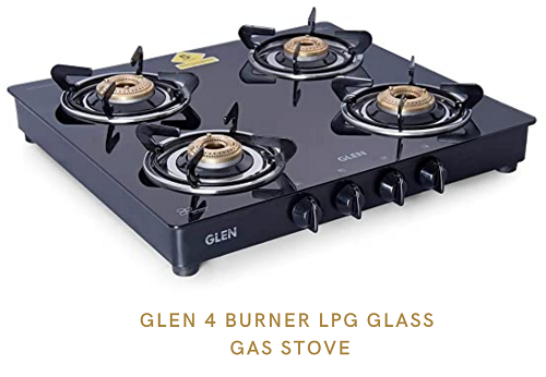 Glen 4 Burner LPG Glass Gas Stove 