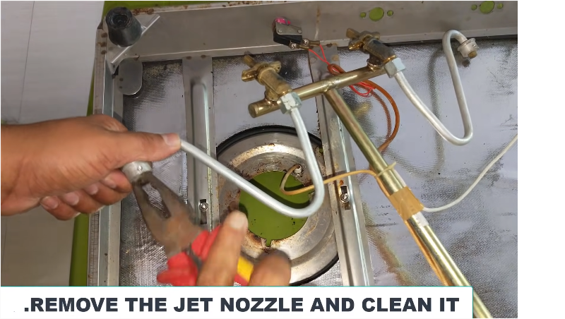 Step 6: Remove The Jet Nozzle and Clean It.